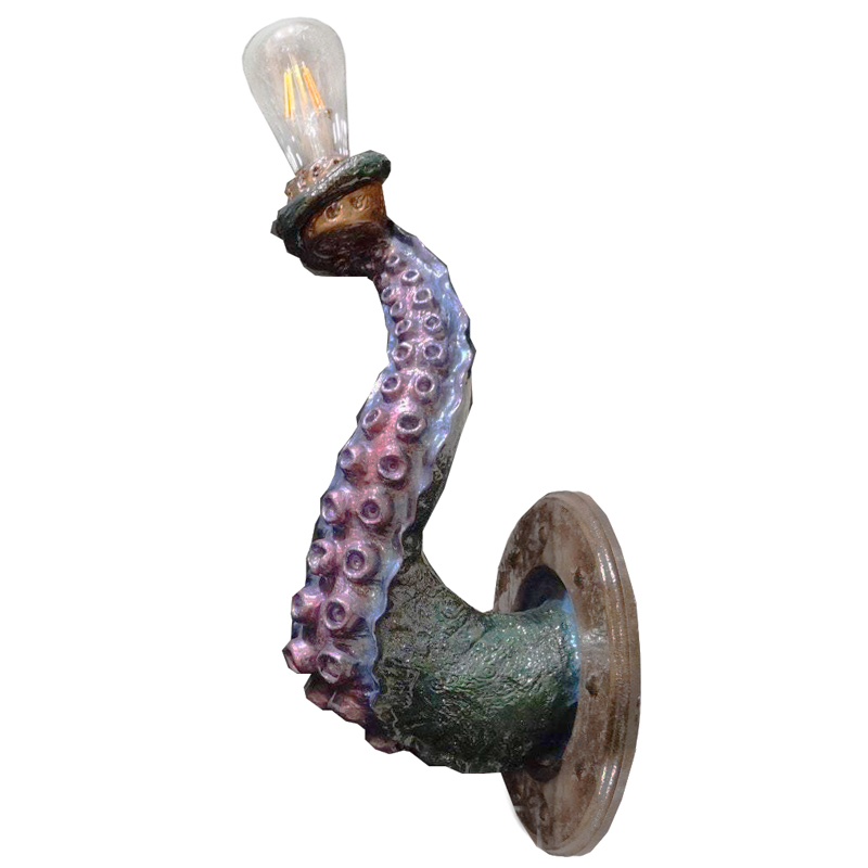 Бра Лиловый Осьминог Wall Lamp Lilac Octopus Лиловый Зеленый Коричневый винтаж в Краснодаре | Loft Concept 