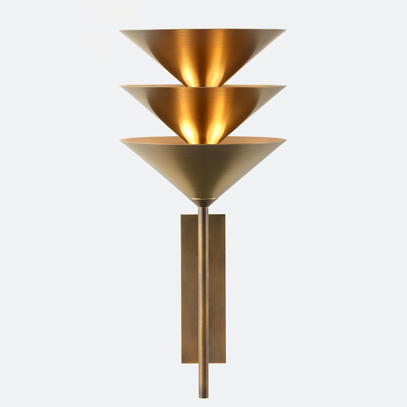 Бра WALL STACK III WALL SCONCE Латунь в Краснодаре | Loft Concept 