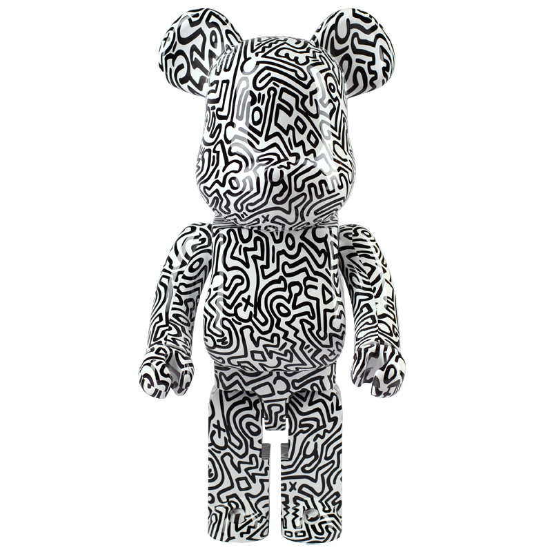 Статуэтка  Bearbrick Keith Haring Ver. 4 Черно-белый в Краснодаре | Loft Concept 