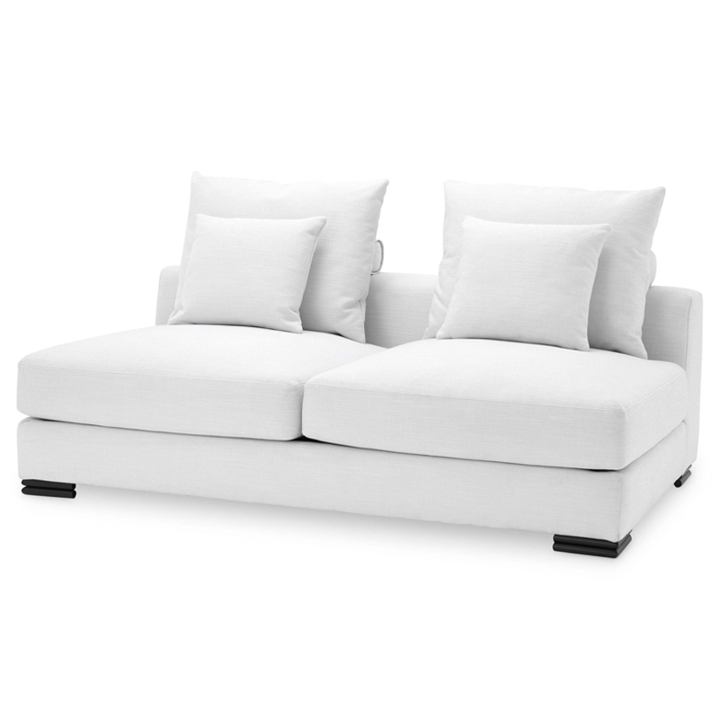 Диван Eichholtz Sofa Clifford 2-Seater white Белый Черный в Краснодаре | Loft Concept 