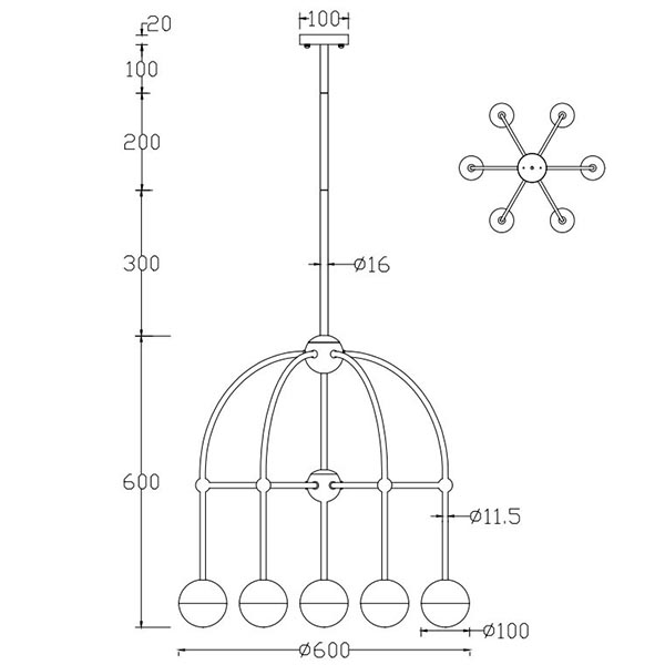 Люстра Heidy Bronze Chandelier 7 в Краснодаре