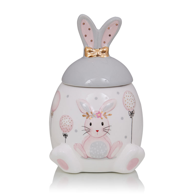 Ваза Kids Vase Bunny I Розовый пастельный Серый в Краснодаре | Loft Concept 