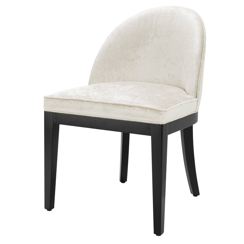 Стул Eichholtz Dining Chair Fallon Mirage off-white Белый Черный в Краснодаре | Loft Concept 