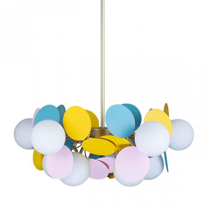 Люстра MATISSE Chandelier multicolor 10 ламп Мульти Золотой в Краснодаре | Loft Concept 