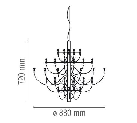 Люстра Flos 2097 30 Brass в Краснодаре