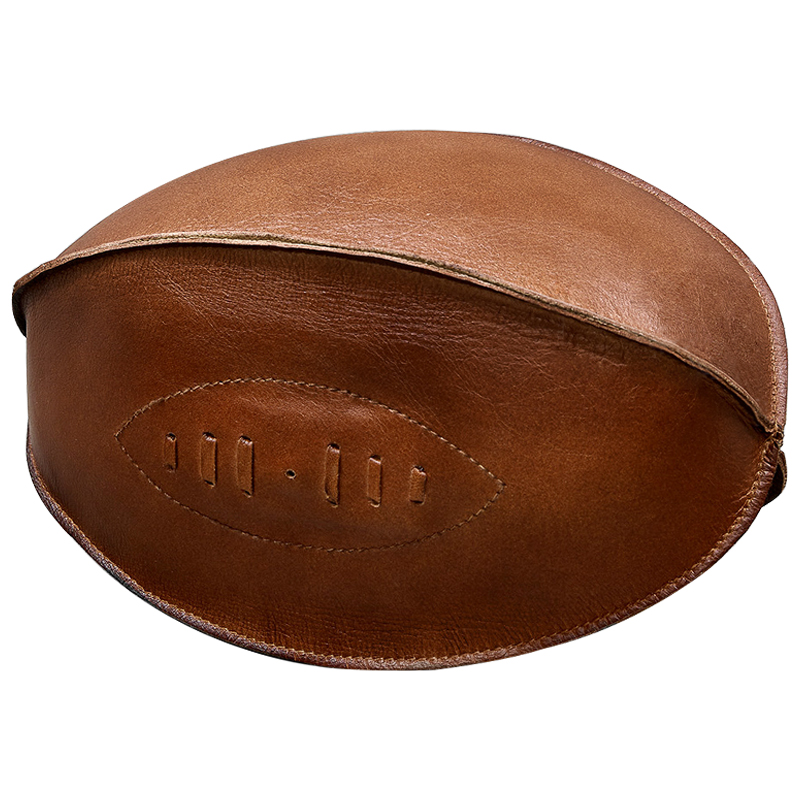 Аксессуар мяч для регби Leather Rugby Ball Коричневый в Краснодаре | Loft Concept 