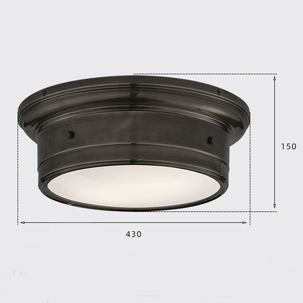 Потолочный светильник круглый черного цвета Modern Simple Ceiling Light Потолочный светильник круглый черного цвета Modern Simple Ceiling Light в Краснодаре