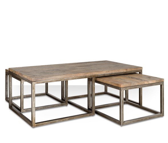 Журнальный стол Industrial Metal Rust Triple Table  в Краснодаре | Loft Concept 