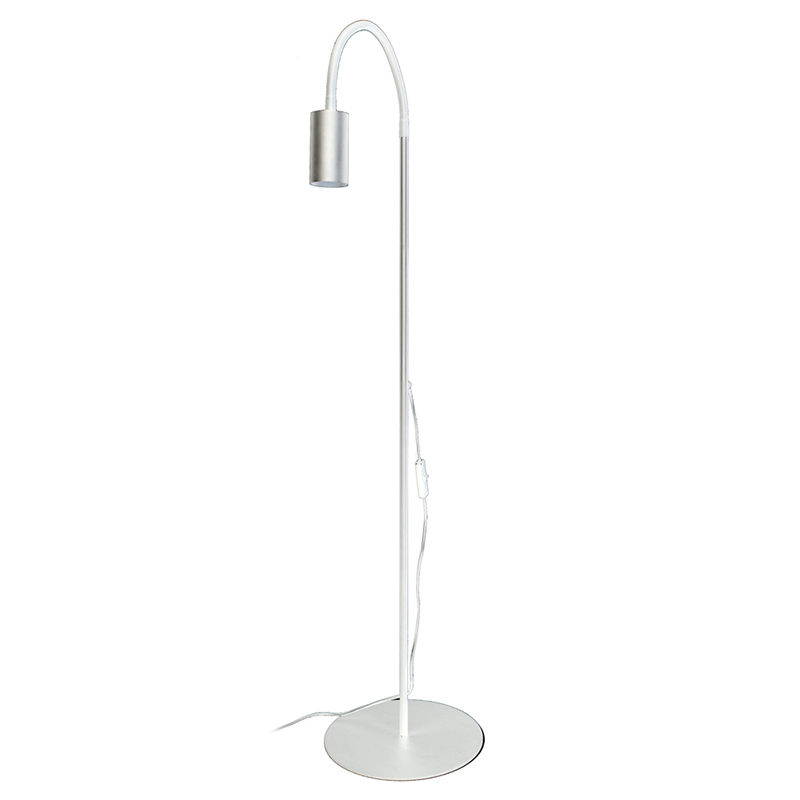 Торшер Noor Trumpet Floor Lamp white Белый Сталь в Краснодаре | Loft Concept 