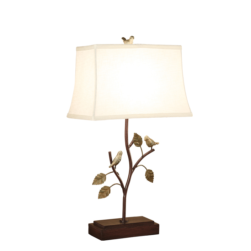 Настольная лампа Bird Talk Table lamp Белый Коричневый Латунь в Краснодаре | Loft Concept 