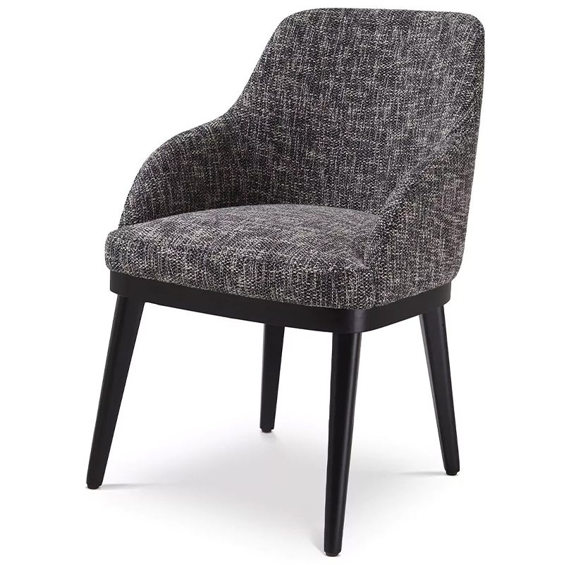 Стул Eichholtz Dining Chair Costa Cambon Black Серый Черный в Краснодаре | Loft Concept 