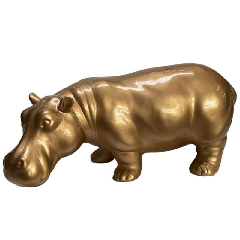 Статуэтка Abhika Hippo Bisc. Gold Золотой в Краснодаре | Loft Concept 