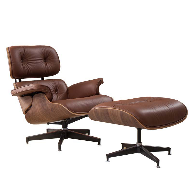 Кресло Eames Lounge Chair & Ottoman light brown Коричневый в Краснодаре | Loft Concept 