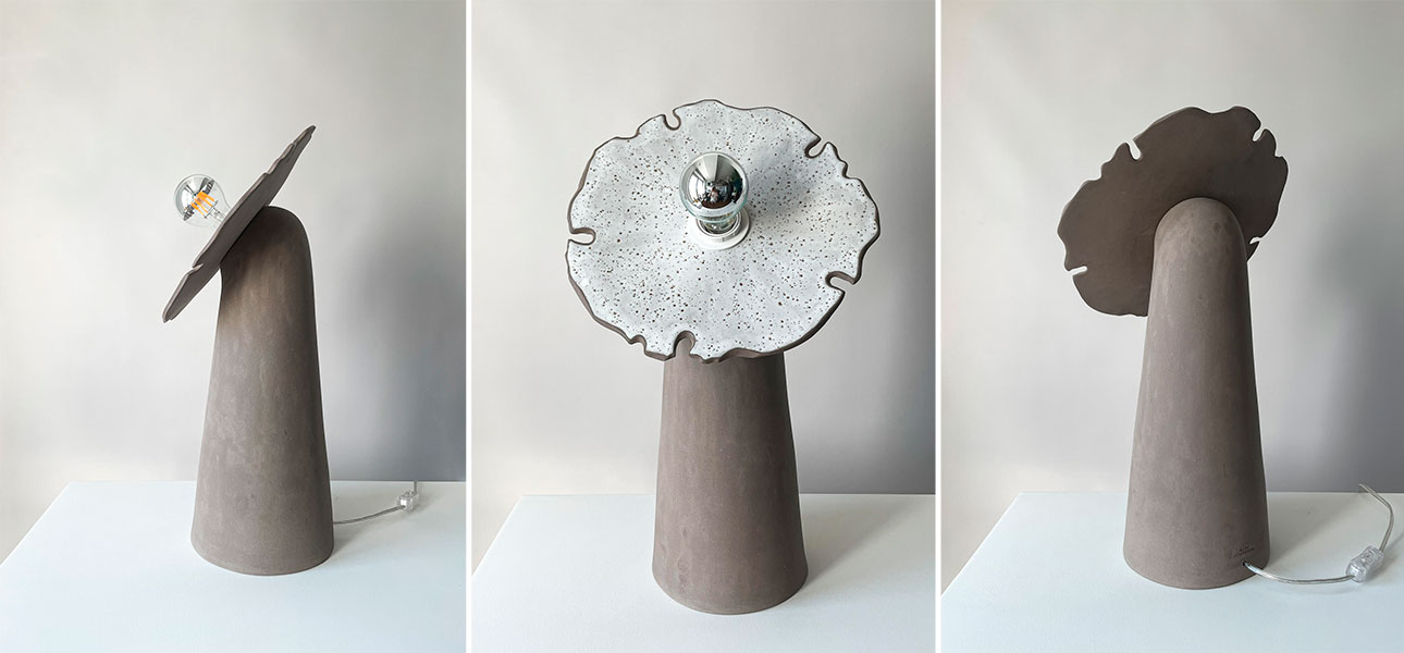 Настольные лампы FLOW big (антрацит) - фото