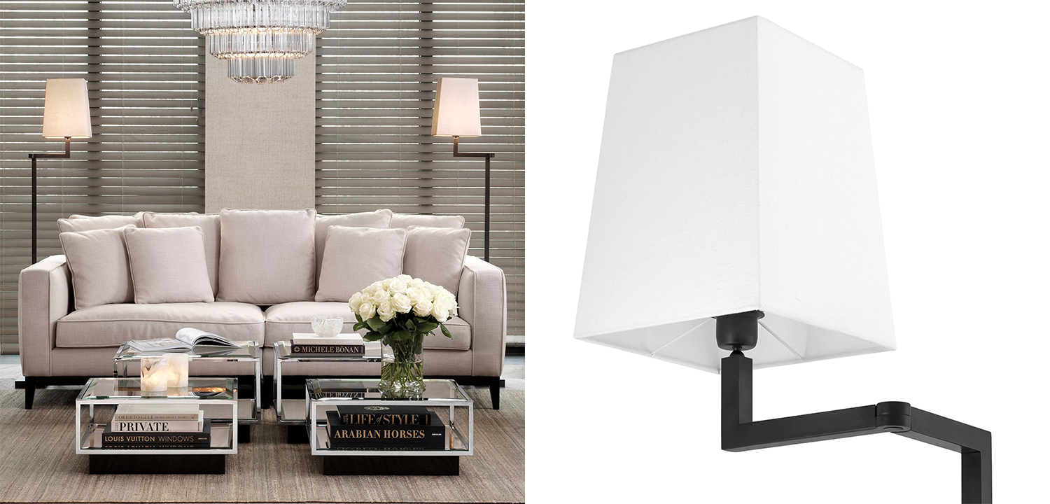 Торшер Eichholtz Floor Lamp Cambell Bronze - фото