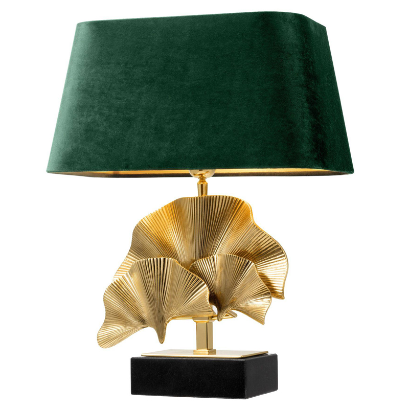 Настольная лампа Eichholtz Table Lamp Olivier green Латунь Черный Зеленый в Краснодаре | Loft Concept 