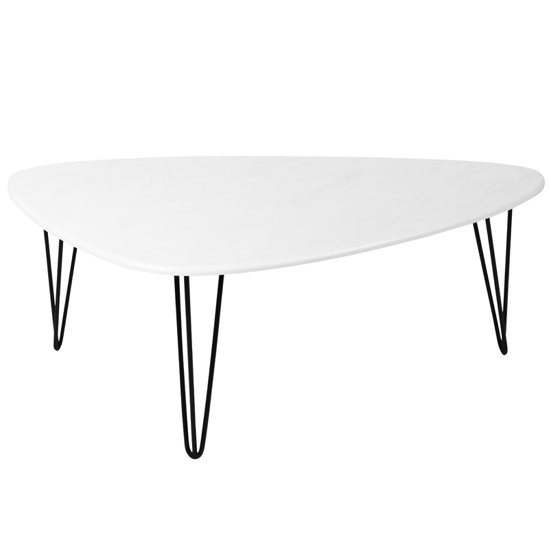 Кофейный стол Dorian Coffee Table white Белый бетон в Краснодаре | Loft Concept 