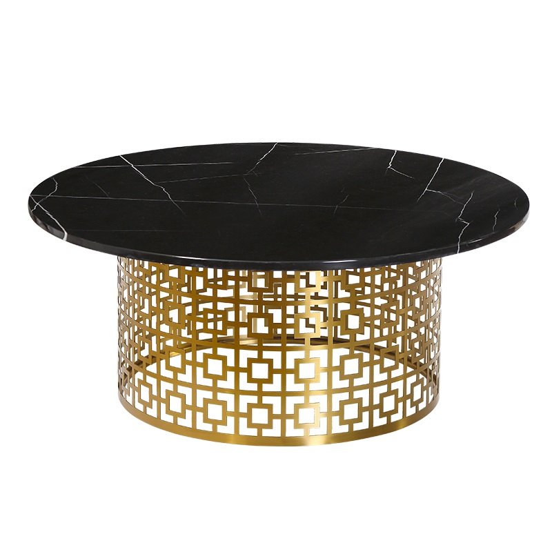 Кофейный стол Artesia Coffee Table Black Глянцевое золото Черный в Краснодаре | Loft Concept 