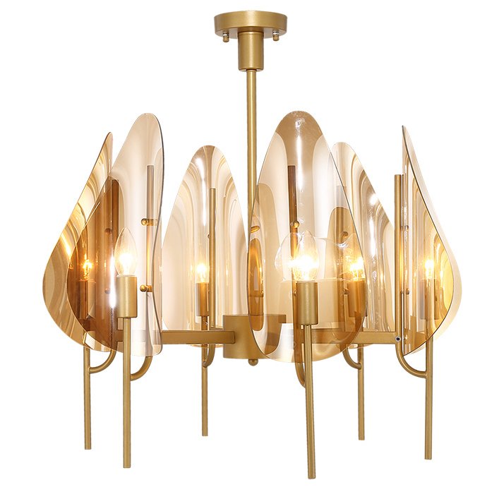 Люстра Chandelier Max Ingrand Fontana Arte Amber glass Золотой Янтарь (Amber) в Краснодаре | Loft Concept 