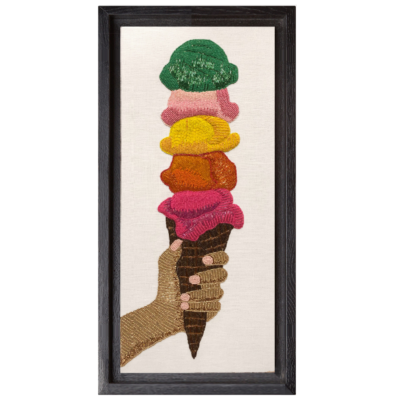 Панно Jonathan Adler ICE CREAM BEADED WALL ART Мульти в Краснодаре | Loft Concept 