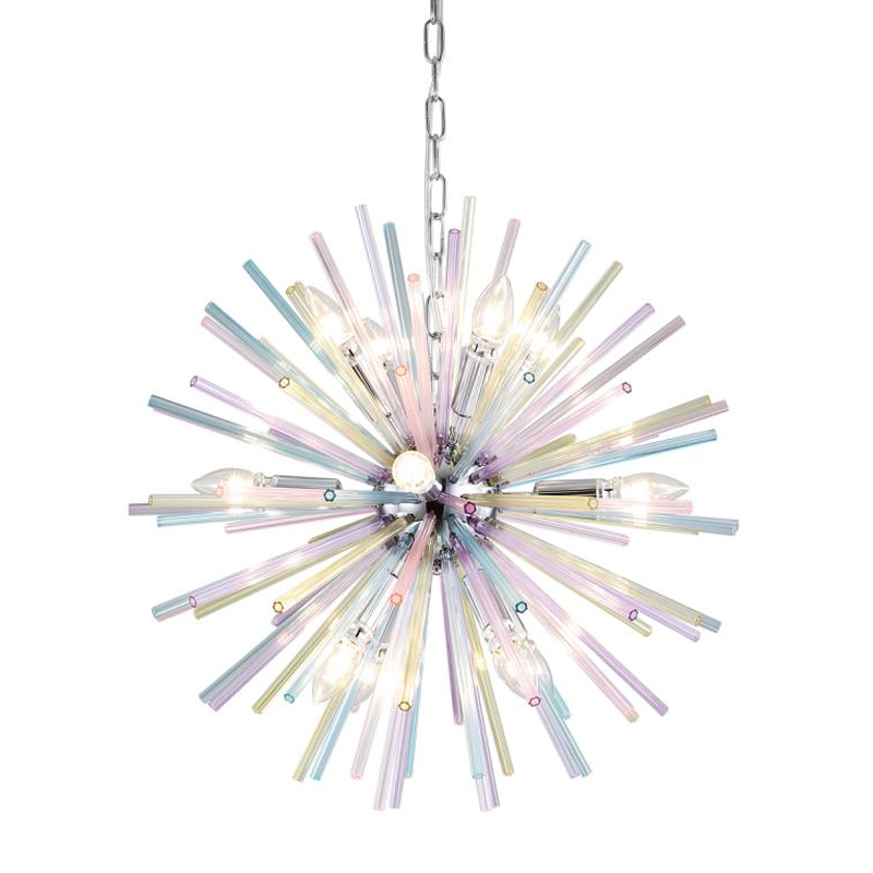 Люстра Colored Astra Chandelier 60 Хром в Краснодаре | Loft Concept 