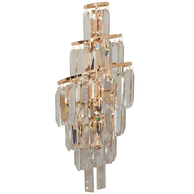 Бра Odeon Cascade Wall Lamp Gold 38 Прозрачное Стекло Золотой в Краснодаре | Loft Concept 