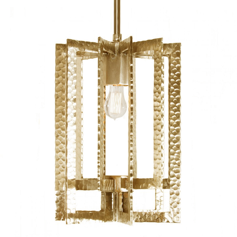 Подвесной Светильник Textured Cage Pendant Lamp gold Латунь в Краснодаре | Loft Concept 