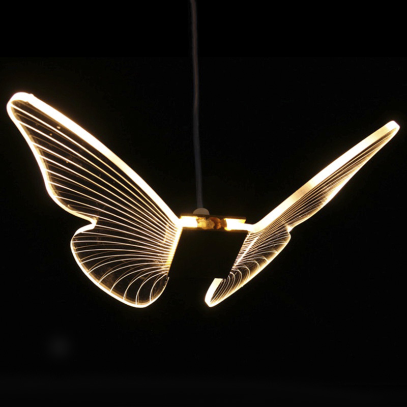 Butterfly Pendant Lamp D Глянцевое золото Прозрачный в Краснодаре | Loft Concept 