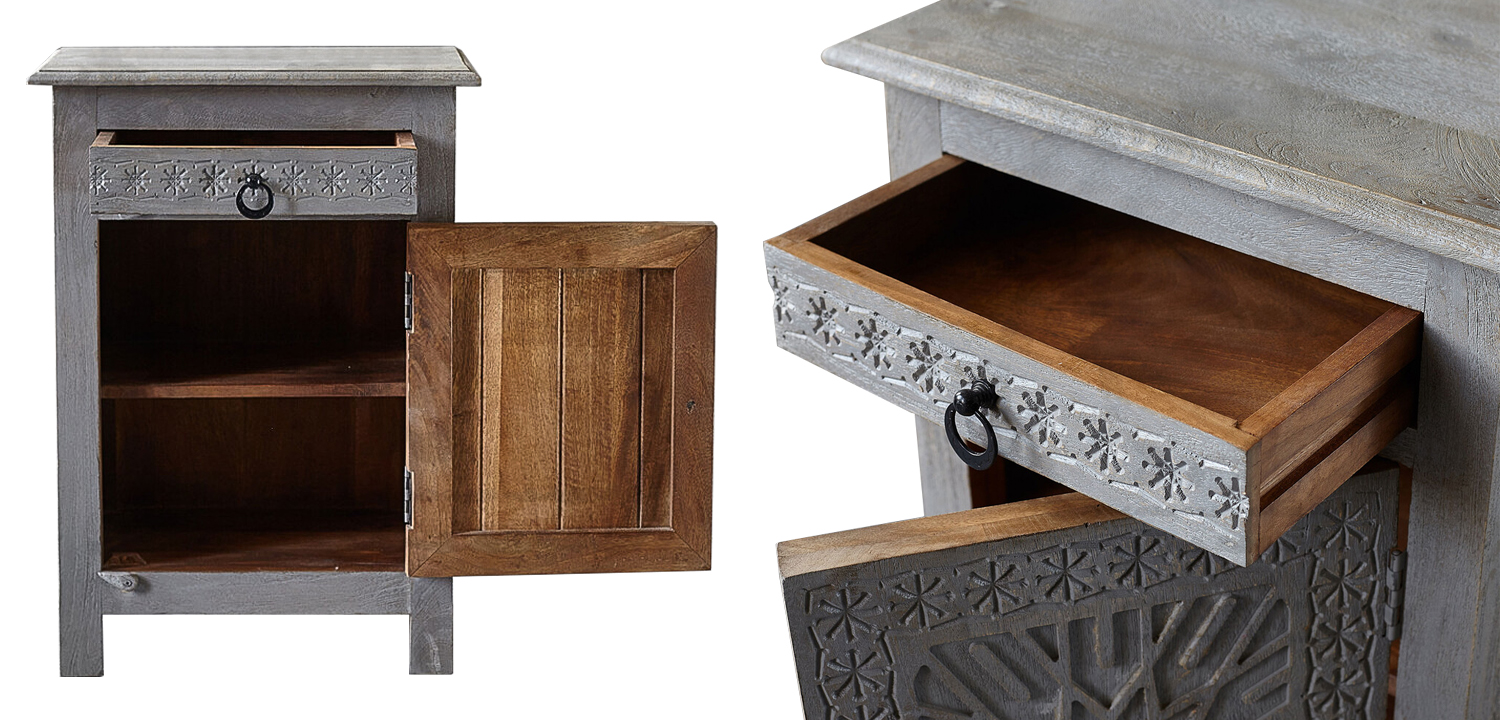 Тумба Indian Antique Furniture Akshi Nightstand - фото