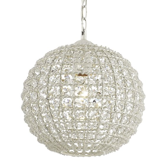 Люстра Casbah Crystal Pendant Globe Прозрачный Белый в Краснодаре | Loft Concept 