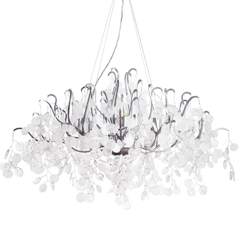 Люстра FAIRYTREE Chandelier Silver 100 Серебряный Прозрачное Стекло в Краснодаре | Loft Concept 