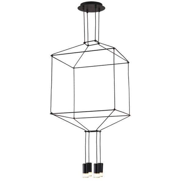 Vibia Wireflow Chandelier 0311 LED Suspension lam Черный в Краснодаре | Loft Concept 