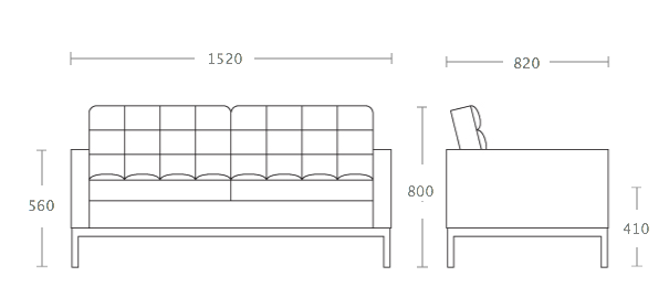 Диван Florence Knoll Settee в Краснодаре