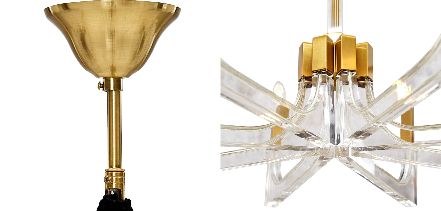 Люстра акриловая Acrylic Chandelier - фото