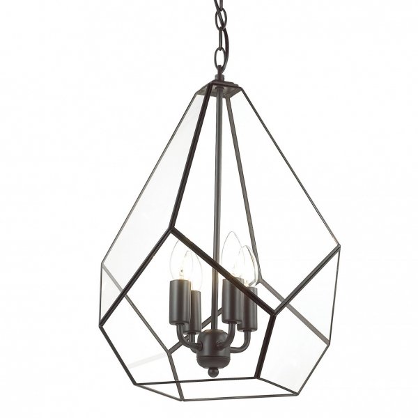 Люстра Geometry Glass Light Pendant Transparent 4 Прозрачный в Краснодаре | Loft Concept 