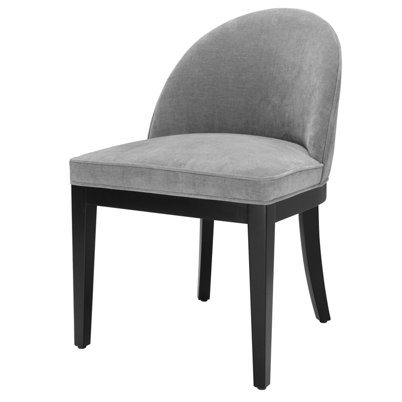 Стул Eichholtz Dining Chair Fallon grey Серый Черный в Краснодаре | Loft Concept 