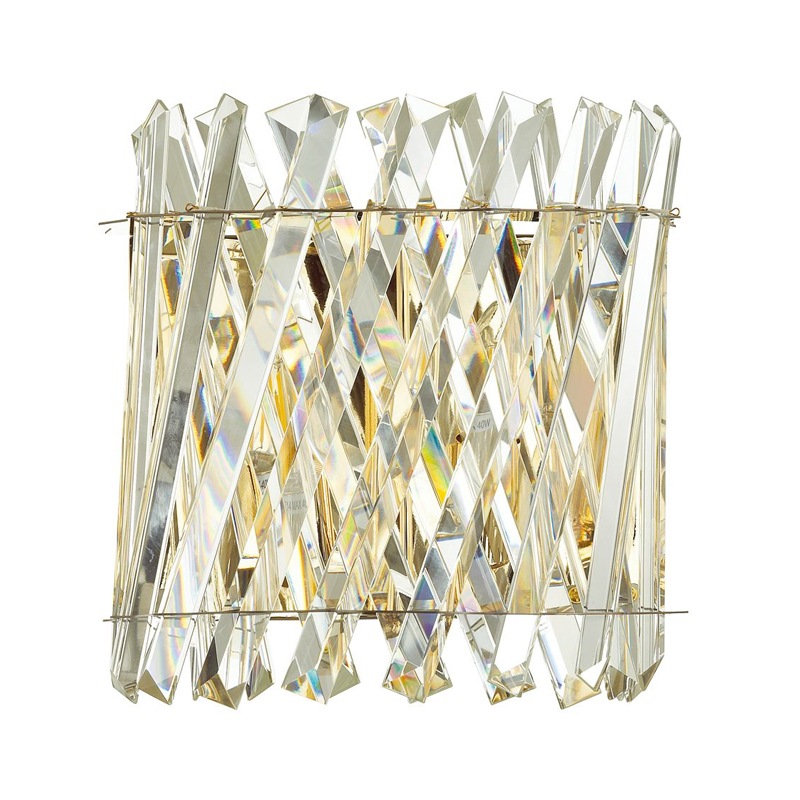 Бра Crystal Crossed Stripes Gold Золотой в Краснодаре | Loft Concept 