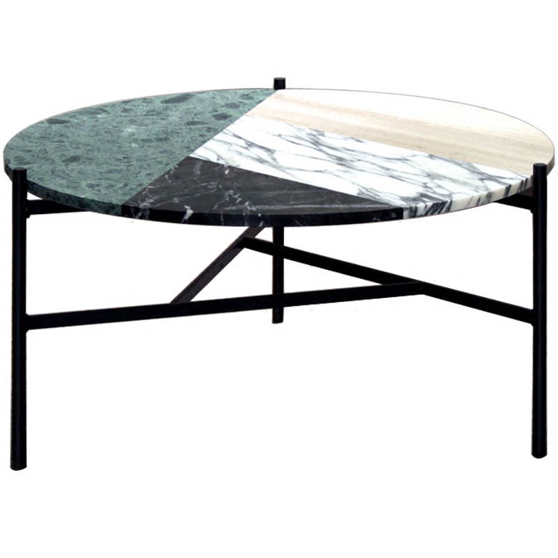 Кофейный стол Marble Combination Coffee Table Черный Мульти в Краснодаре | Loft Concept 