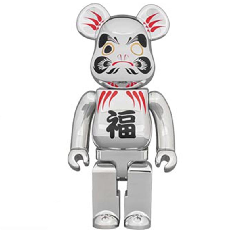 Статуэтка Bearbrick Daruma Silver Серебряный Черный Красный в Краснодаре | Loft Concept 