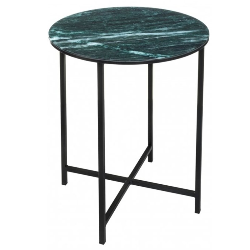 Приставной стол Zermatt Side Table round malachite Малахит в Краснодаре | Loft Concept 