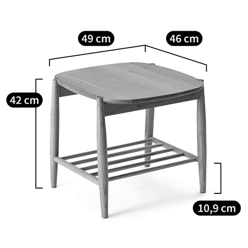 Приставной стол из массива дуба Reyer Side Table в Краснодаре