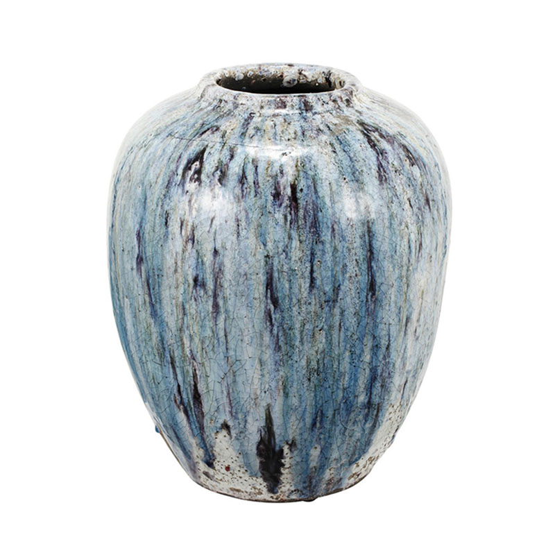 Ваза Terracotta Vase blue-white Белый Голубой в Краснодаре | Loft Concept 