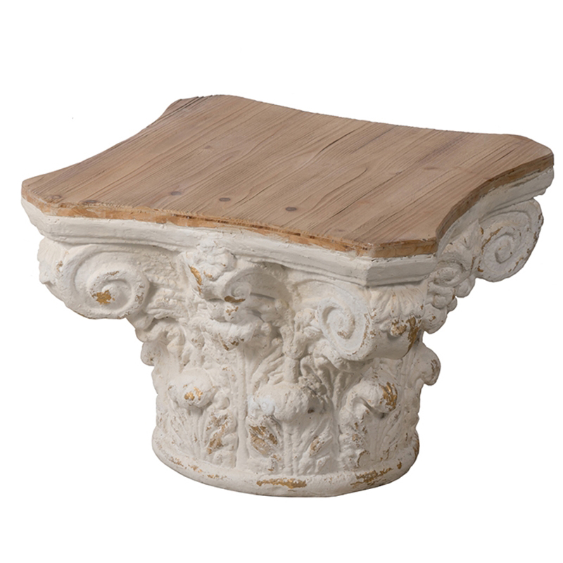 Приставной стол Ancient Roman Column Side Table Белый в Краснодаре | Loft Concept 