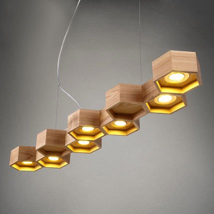 Люстра Honeycomb 7 Loft Wooden Ecolight  в Краснодаре | Loft Concept 