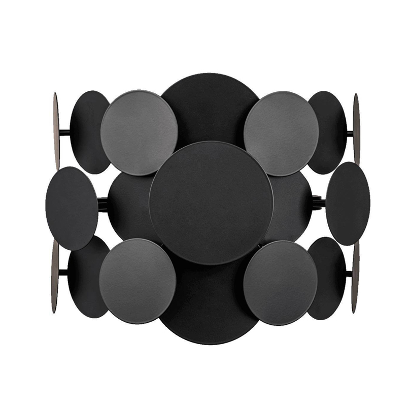 Бра Black Matte Disk Черный матовый в Краснодаре | Loft Concept 