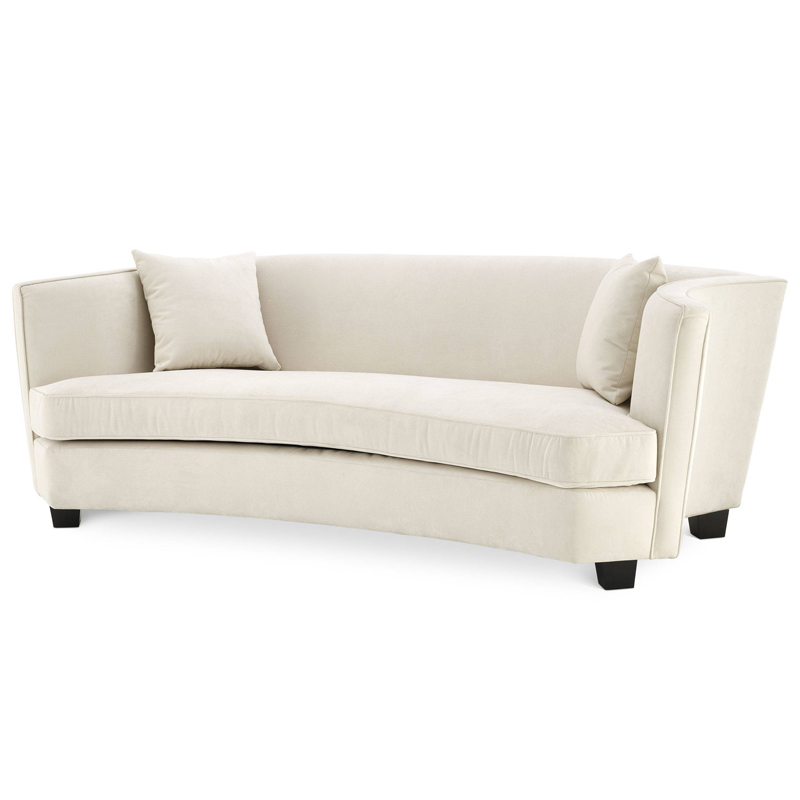 Диван Eichholtz Sofa Jiulietta 3 ivory ( слоновая кость ) Черный в Краснодаре | Loft Concept 