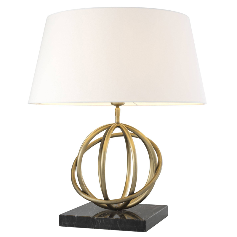 Настольная лампа Eichholtz Table Lamp Edition Белый Черный Латунь Античная полированная в Краснодаре | Loft Concept 