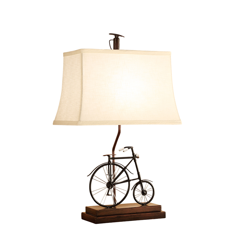 Настольная лампа Bike Table Lamp Черный Белый Коричневый в Краснодаре | Loft Concept 