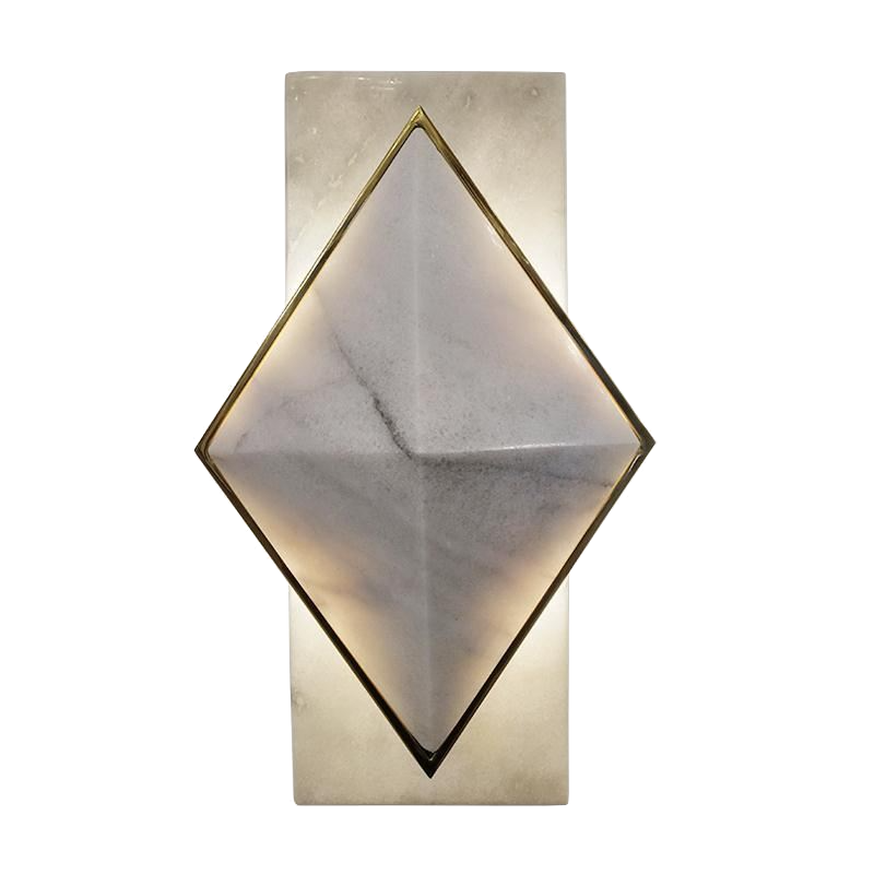 Бра Marble Diamond WALL LAMP Латунь Серый в Краснодаре | Loft Concept 