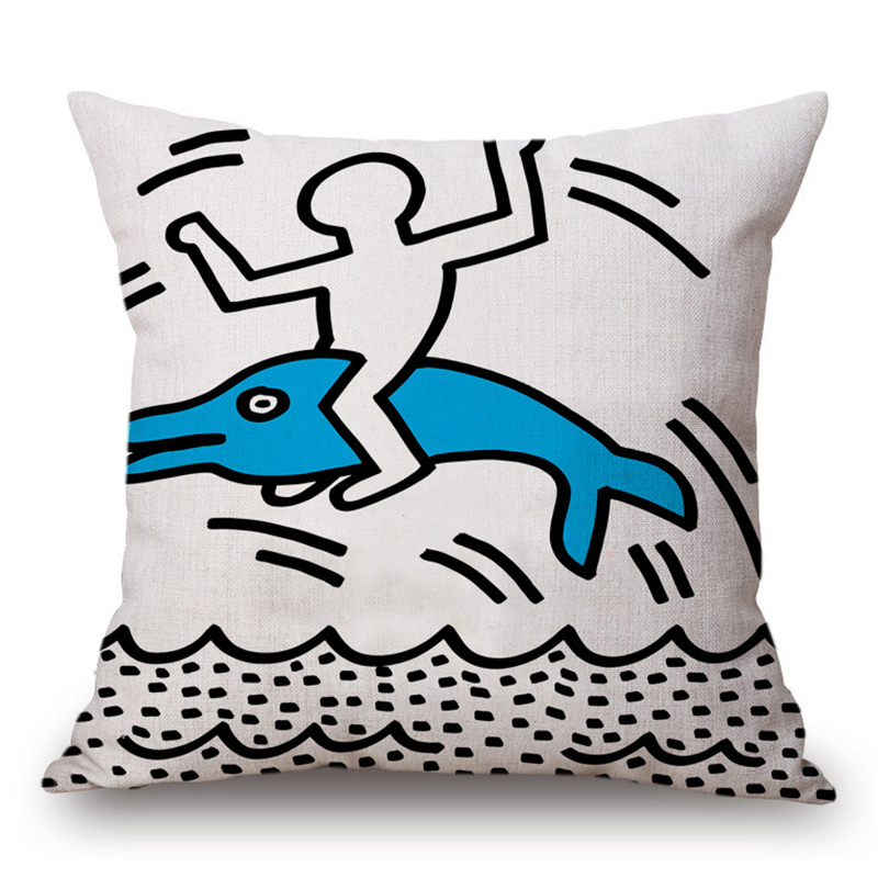 Подушка Keith Haring 13 Мульти в Краснодаре | Loft Concept 